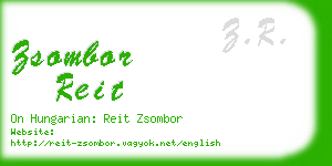 zsombor reit business card